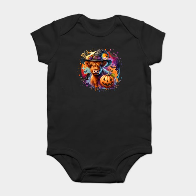 Halloween Cow Baby Bodysuit by HolidayBug